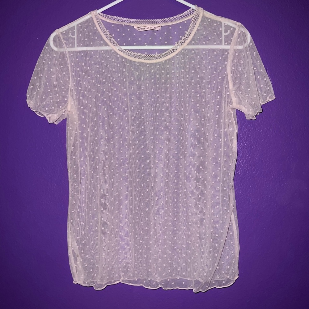 Victoria's Secret | Tops | Victoria Secret Polka Dot Sheer